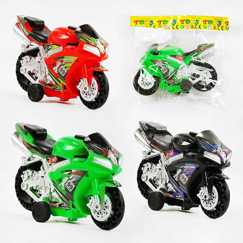 Мотоцикл 9921 C (288/2) 3 кольори, інерційний механізм, в пакеті, ВИДАЄТЬСЯ ТІЛЬКИ МІКС ВИДІВ