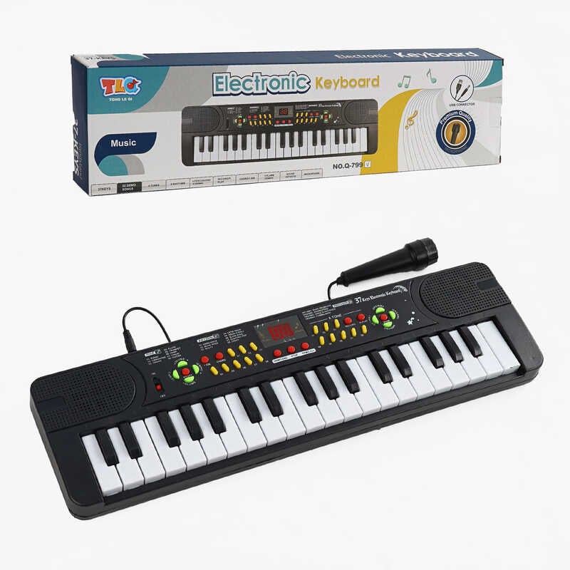 Піаніно Q 799 (48/2) 37 клавіш, 22 мелодії, 8 тонів, 8 ритмів, у коробці