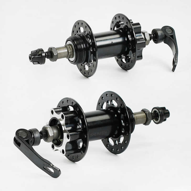 Втулка задня SHUNFENG  SF - 205 / HB 25 RQR (50) на 36 спиць, під тріскачку та дисковий тормоз, ексцентрік, легкоз`ємне, сталь