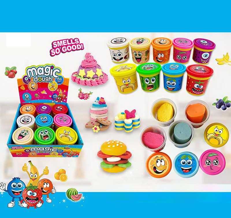 Тісто для ліплення 8648 (16) 9 кольорів, ЦІНА ЗА 9 ШТУК В БЛОЦІ