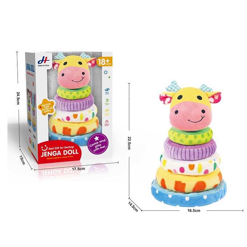 Пірамідка 678-15 (48/2) "Лось", м`яка, текстильна, в коробці