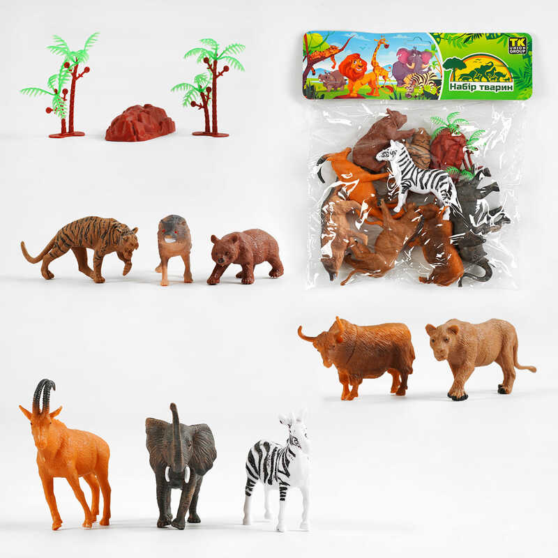 Набір тварин TK - 1095 (120) "TK Group", 8 фігурок, у пакеті