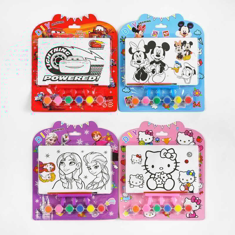 Набір для малювання C 60710 (252) 4 види, на листі, ВИДАЄТЬСЯ ТІЛЬКИ МІКС ВИДІВ