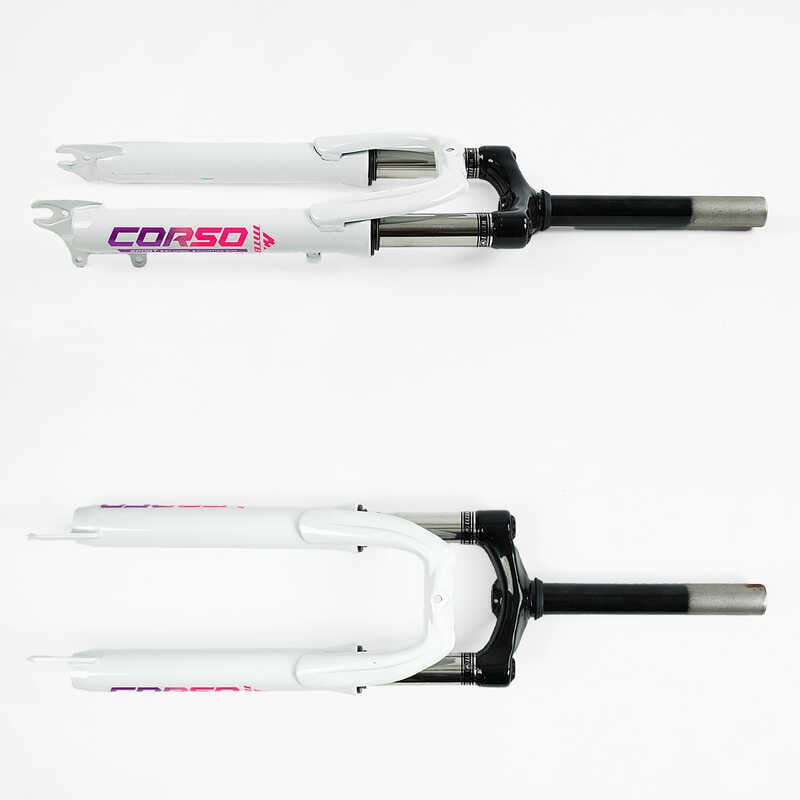 Вилка велосипедна амортизаційна 24693 "PRIMARY" (10) матеріал сталь, 38мм, без перемикача