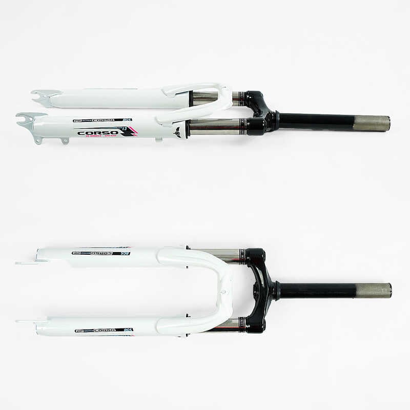 Вилка велосипедна амортизаційна 26089 "INTENSE" (10) матеріал сталь, 38мм, без перемикача