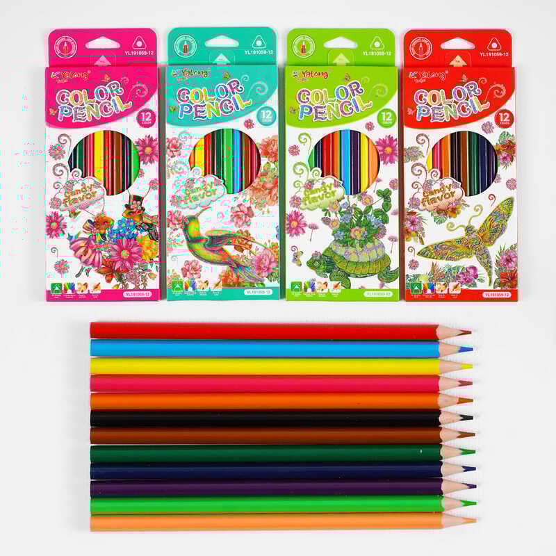 Олівці C 61931 (240) 4 види, 12 кольорів, в коробці, ВИДАЄТЬСЯ ТІЛЬКИ МІКС ВИДІВ