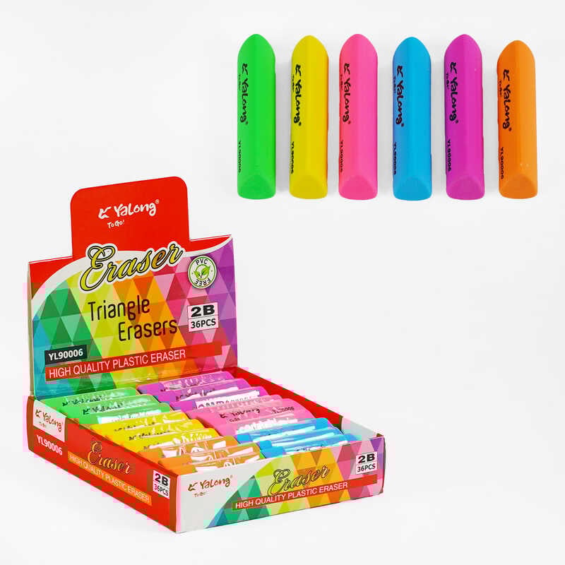 Гумка стиральна С 62024 (28) в коробці, ЦІНА ЗА 36 ШТУК В БЛОЦІ 