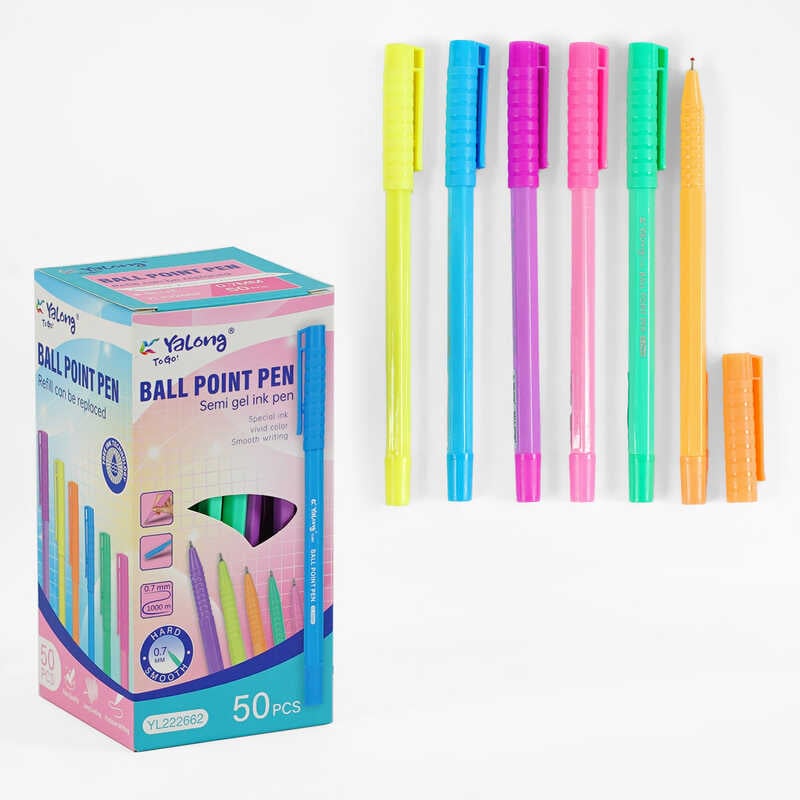 Ручка С 62100 (80) кулькова, синя паста, в коробці, ЦІНА ЗА 50 ШТУК В БЛОЦІ