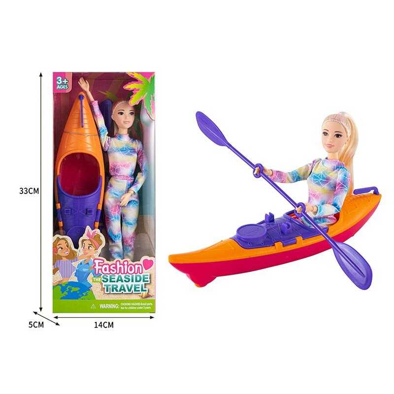 Лялька ST 55669-9 (120/2) висота 30 см, каяк з веслом, в коробці