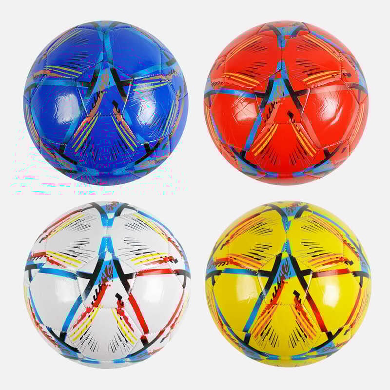 М`яч футбольний С 62383 (80) "TK Sport" 4 кольори, вага 300-310 грамів, гумовий балон, матеріал PVC, розмір №5, ВИДАЄТЬСЯ МІКС 