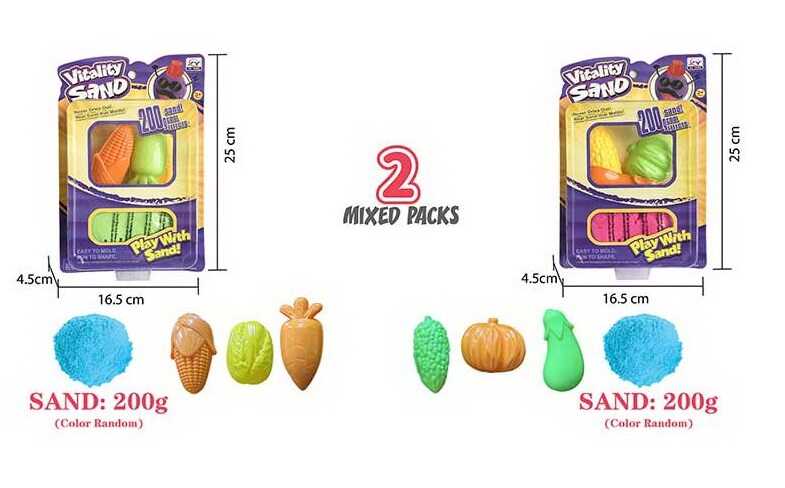 Кінетичний пісок 1909 J (96/3) 200 г, 3 форми, на листі 