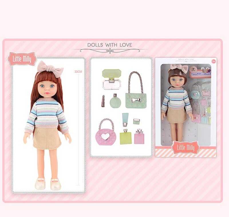 Лялька 91099 I (36) знімний одяг, аксесуари, висота 33 см, в коробці
