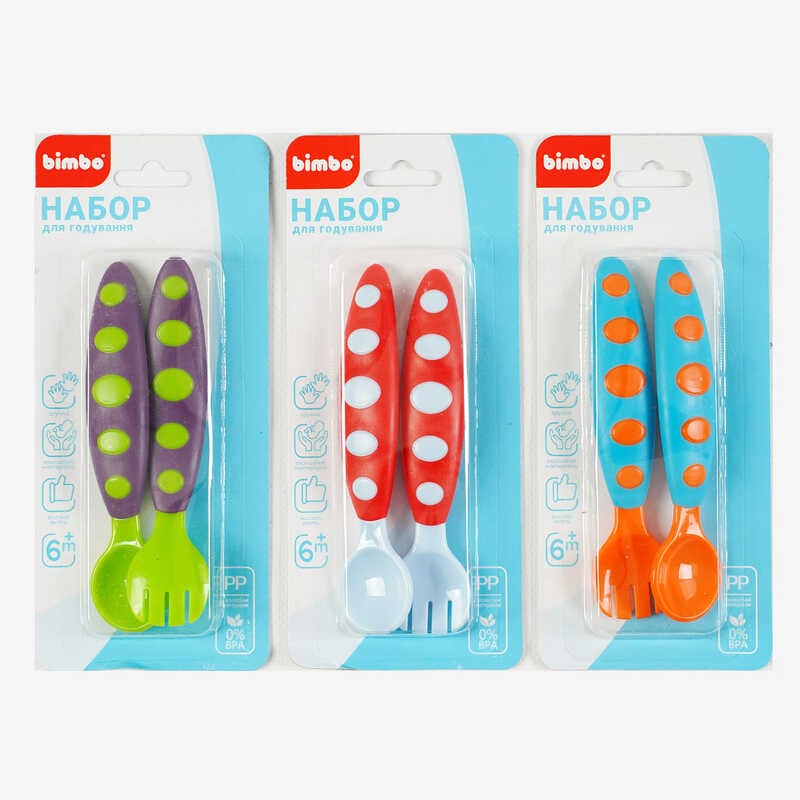 гр Набір для годування C 63881 (192) "Bimbo", 3 види, на листі, ВИДАЄТЬСЯ ТІЛЬКИ МІКС ВИДІВ