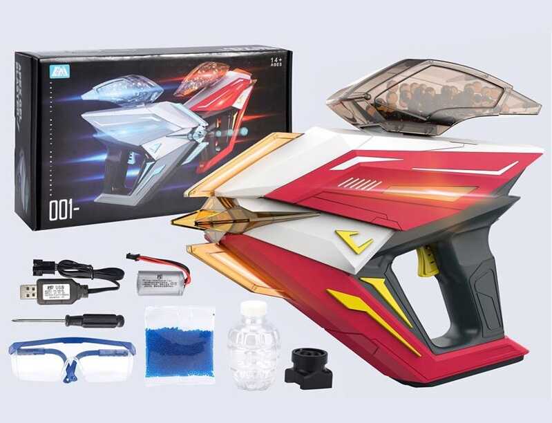 Пістолет 662-1 Штрих = 10045 (24) акумулятор 7,4 V, підсвічування, стріляє орбізами, захисні окуляри, 2 магазини, викрутка, в коробці