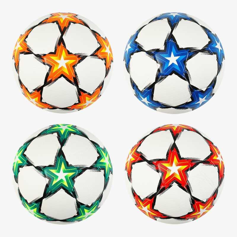 М'яч футбольний C 64698 (60) 4 види, вага 310-330 грамів, матеріал TPU, гумовий балон, розмір №5, ВИДАЄТЬСЯ МІКС 