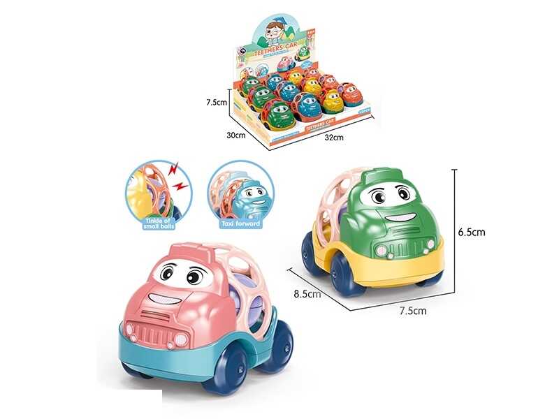 Набір машинок BM 2102 (24/2) брязкає, гумові елементи, ЦІНА ЗА 12 ШТУК В БЛОЦІ