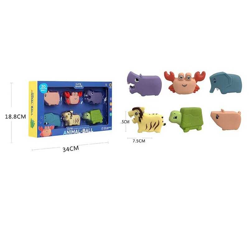 Пискавка 508-295 (72/2) 6 штук, тваринки, в коробці