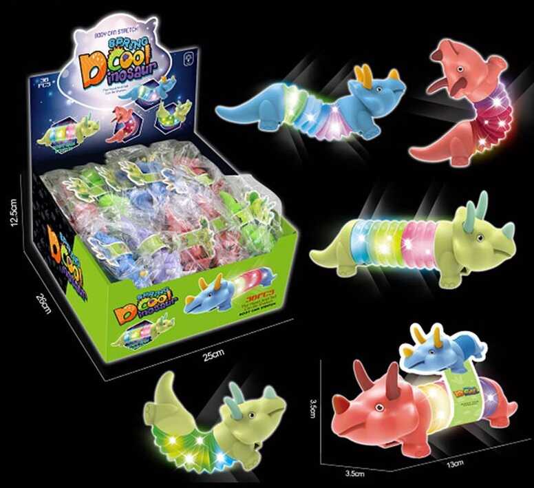 Гра антистрес SS 4029 (864) "Динозавр" ЦІНА ЗА 1 ШТУКУ  гофра, підсвічування, ВИДАЄТЬСЯ МІКС ВИДІВ