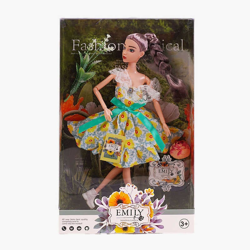 Лялька QJ 128 A (72/2) 30 см, знімне взуття, штучні квіти, в коробці