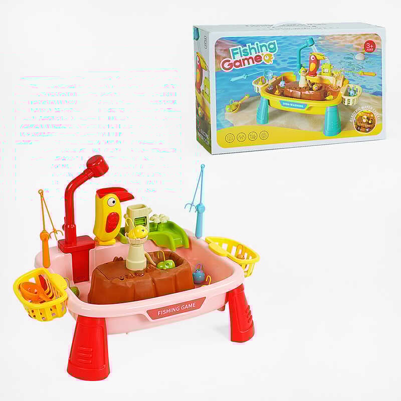 Риболовля L 666-79 A (12) автоматичний млинок, електричний цикл води, 2 вудки, черпак, кошики, в коробці