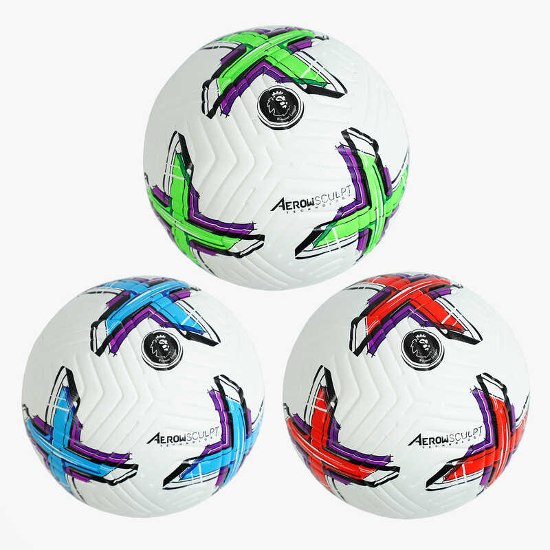 М`яч футбольний C 64629 (30) 3 види, розмір 5, вага 420 грамів, матеріал PU, гумовий балон, ВИДАЄТЬСЯ ТІЛЬКИ МІКС ВИДІВ