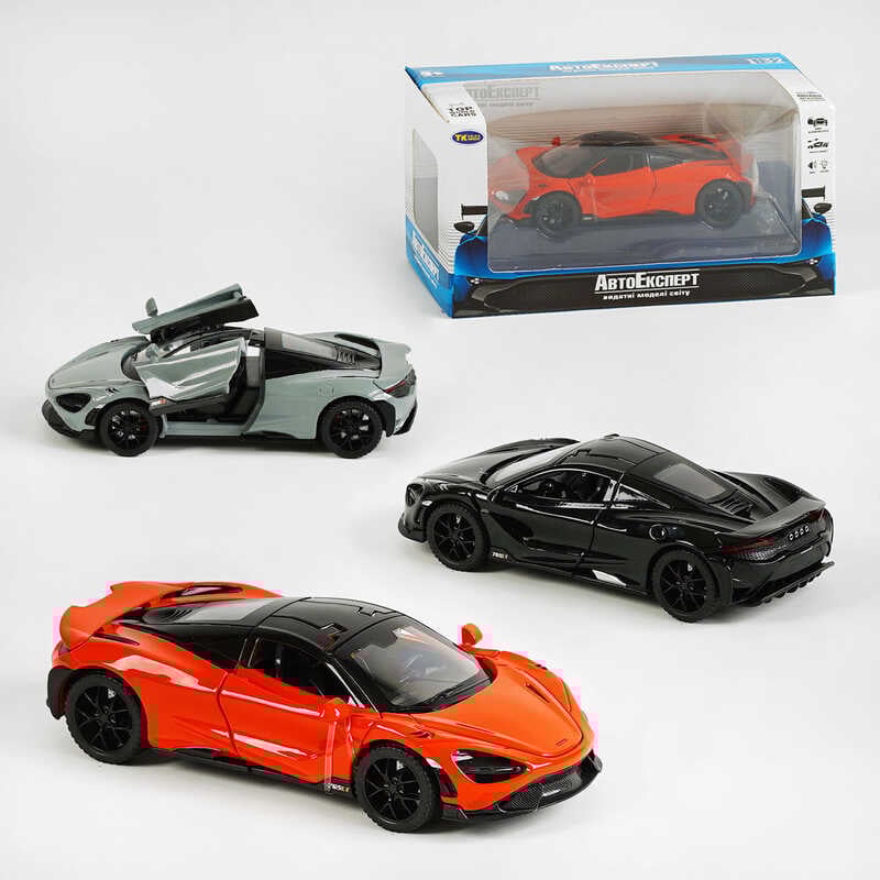 Машинка TK - 15808 (48/2) "Авто Експерт", 3 кольори, металопластик, 1:32, звук, світло, інерція, рухомі елементи, в коробці, ВИДАЄТЬСЯ МІКС ВИДІВ