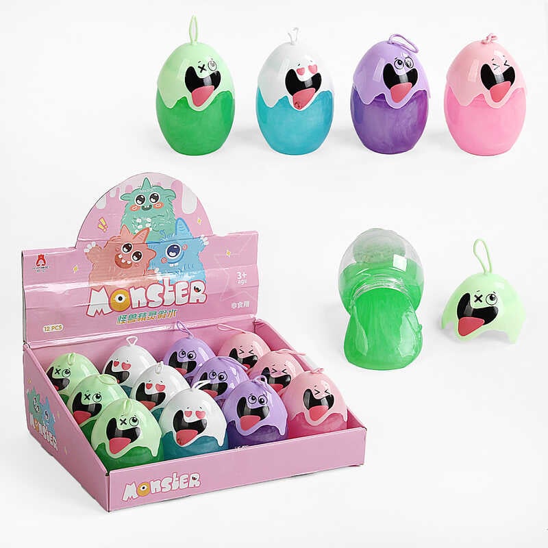 Лизун C 66396 (8) ЦІНА ЗА 12 ШТУК В БЛОЦІ, “Монстрик”