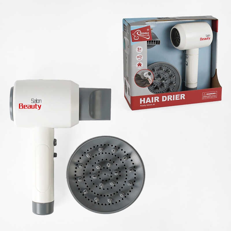 Фен F 2313 (60/2) на батарейках, 2 насадки, в коробці