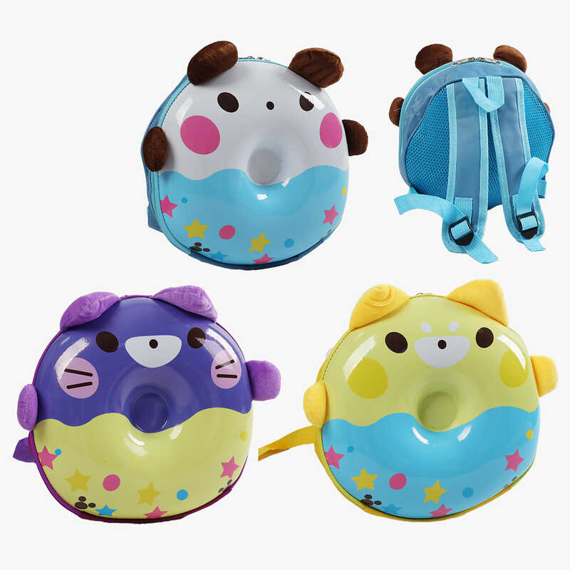 Рюкзак C 68007 (100) “Пончик”, одне відділення, 30х10х29 см, ВИДАЄТЬСЯ ТІЛЬКИ МІКС ВИДІВ