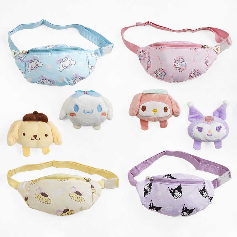 Сумочка-бананка C 68148 (600) одне відділення, м’який значок, в пакеті, ВИДАЄТЬСЯ ТІЛЬКИ МІКС ВИДІВ