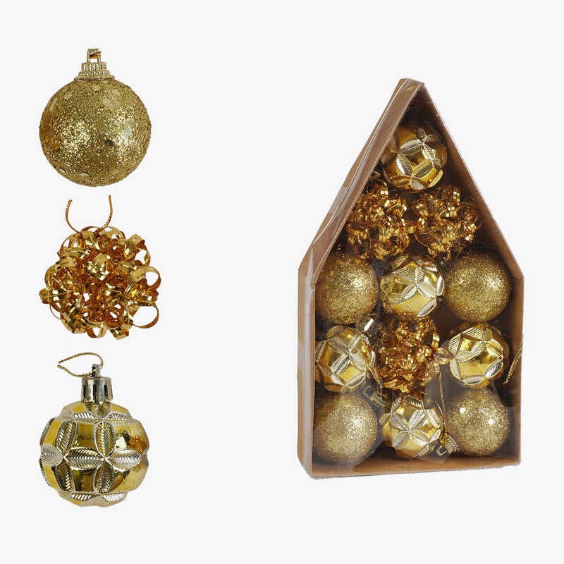 Новорічні прикраси C 67486 (150) 12 штук, D=4 см, в коробці