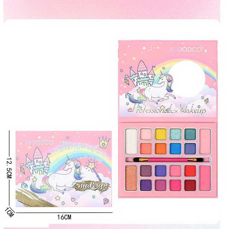 Косметика LK 5065 (192/16) 16 кольорів тіней, пензлик, дзеркальце, рум’яна, контуринг, в коробці