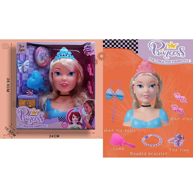 Манекен для зачісок 2801 Штрих = 35417 (48/2) аксесуари, гребінець, в коробці