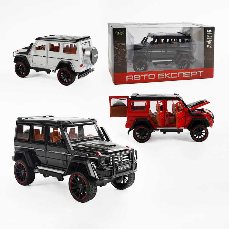 Джип RS-50164 (36) "Авто Експерт", 3 кольори, металопластик, масштаб 1:22, світло, звук, інерція, відчиняються двері, багажник та капот, в коробці, ВИДАЄТЬСЯ ТІЛЬКИ МІКС ВИДІВ