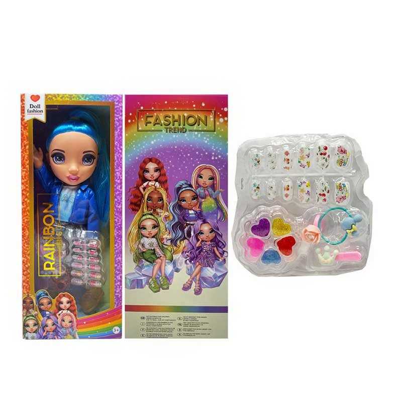 Лялька TK 2026 (72/2) висота 32см, пісня англійською, знімний одяг та взуття,накладні нігті, каблучка, заколка, резинка, блиск для губ, в коробці