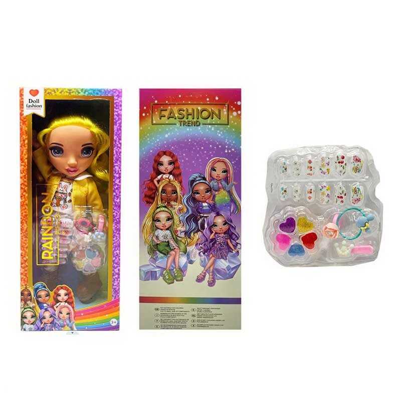 Лялька TK 2027 (72/2) висота 32см, пісня англійською, знімний одяг та взуття,накладні нігті, каблучка, заколка, резинка, блиск для губ, в коробці