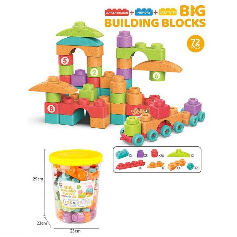 Конструктор JX 6885 (24) 72 деталі, у відрі