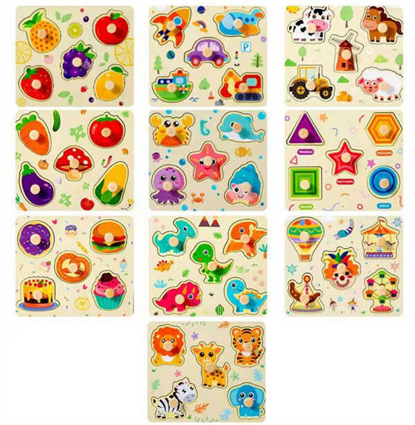 Пазли C 68840 (270) 5 елементів, зручна ручка, в плівці, ВИДАЄТЬСЯ МІКС ВИДІВ 