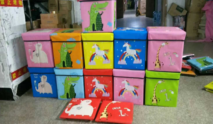 Короб-органайзер C 68850 (30) 30х30х30 см, складний, в пакеті, ВИДАЄТЬСЯ МІКС ВИДІВ