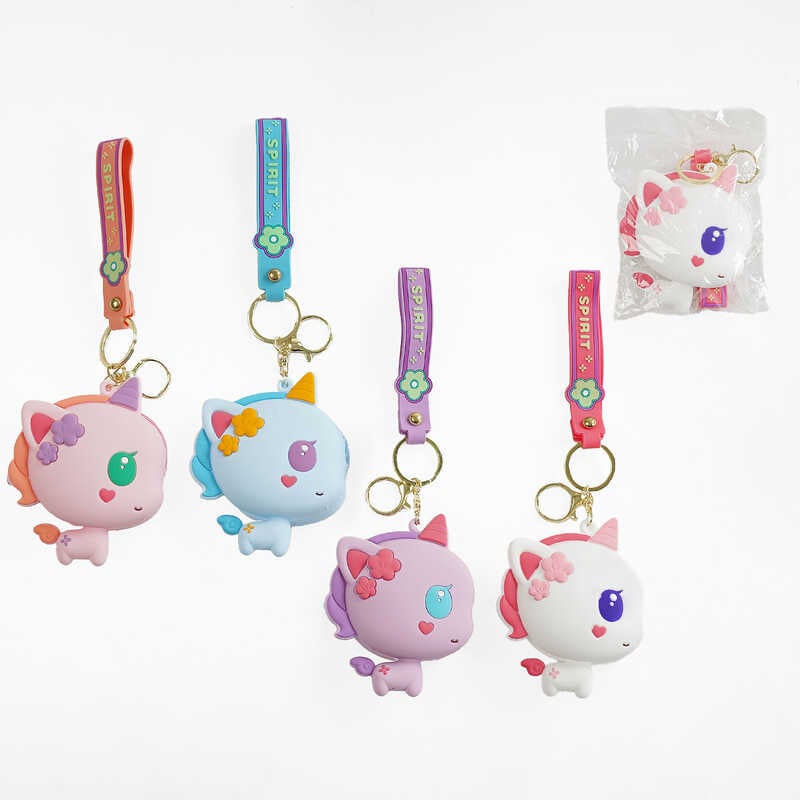 Гаманець C 68956 (600) ЦІНА ЗА 1 ШТУКУ, силіконовий, застібається на блискавку, ремінець-тримач, розмір - 8х3х6.5 см, у пакеті, ВИДАЄТЬСЯ МІКС