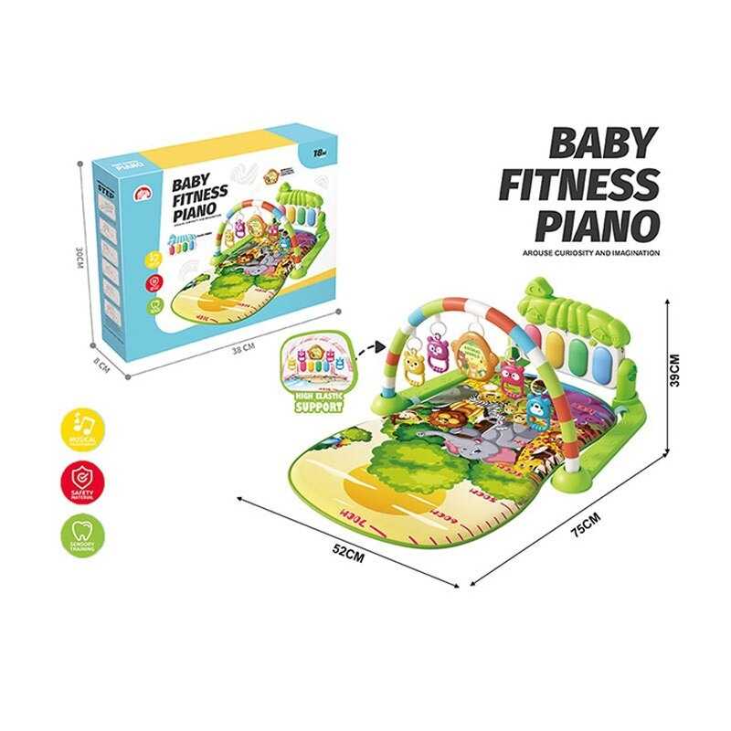 Килимок 688-21 (36) піаніно, мелодії, підсвічування, 4 брязкальця, в коробці