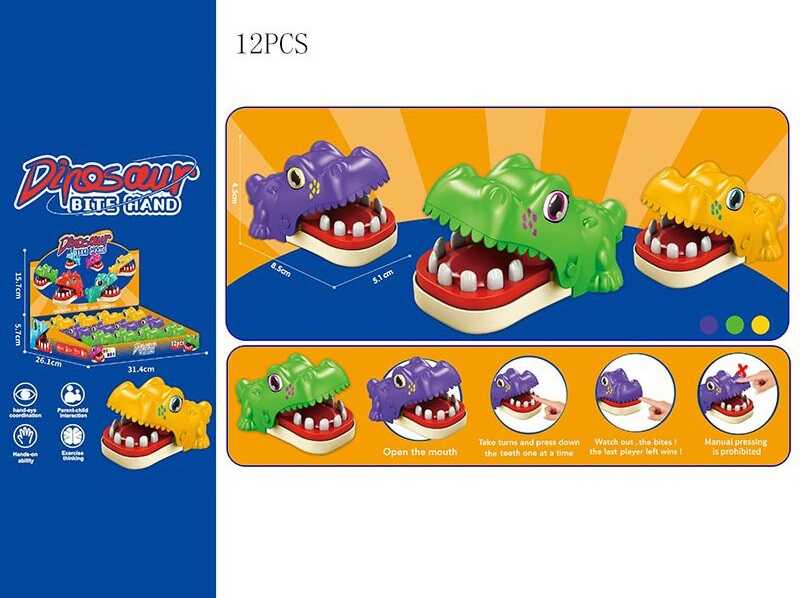 Зубастик X 023-77 C (48) ЦІНА ЗА 12 ШТУК В БЛОЦІ, механічний, довжина - 8,5 см