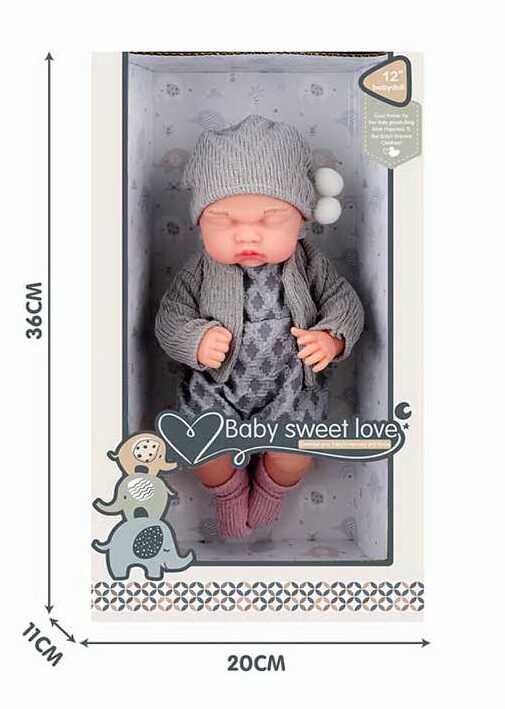 Пупс S 012-8 B (24) 30 см, гумовий, в коробці