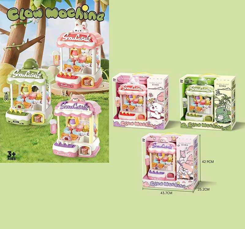 Ігровий автомат 666-6 ABC (6) 3 види, світло, мелодія, режим без звуку, на батарейках/від мережі, м’які іграшки, монетки, в коробці, ВИДАЄТЬСЯ ТІЛЬКИ МІКС ВИДІВ