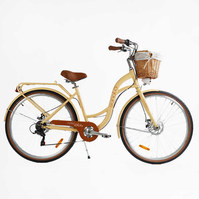 Велосипед міський Corso "Sonata" SN-28410 + КОШИК  