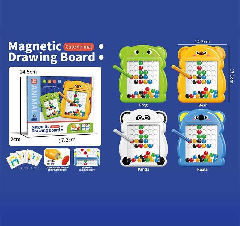 Мозаїка 761-10 (192) 17 х14.5 см, картки з завданнями, магнітний стилус, в коробці, ВИДАЄТЬСЯ ТІЛЬКИ МІКС ВИДІВ