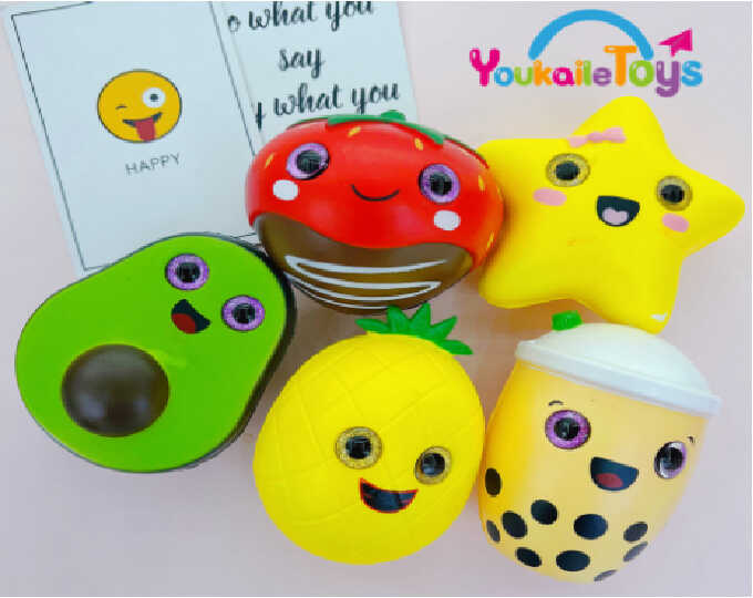 Антистрес-сквіш C 68750 (300) ЦІНА ЗА 1 ШТУКУ, пластикові очі, в пакеті, ВИДАЄТЬСЯ МІКС ВИДІВ 