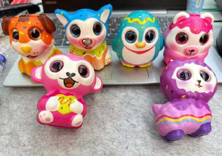 Антистрес-сквіш C 68895 (600) ЦІНА ЗА 1 ШТУКУ, ароматизований, пластикові очі, в пакеті, ВИДАЄТЬСЯ МІКС ВИДІВ