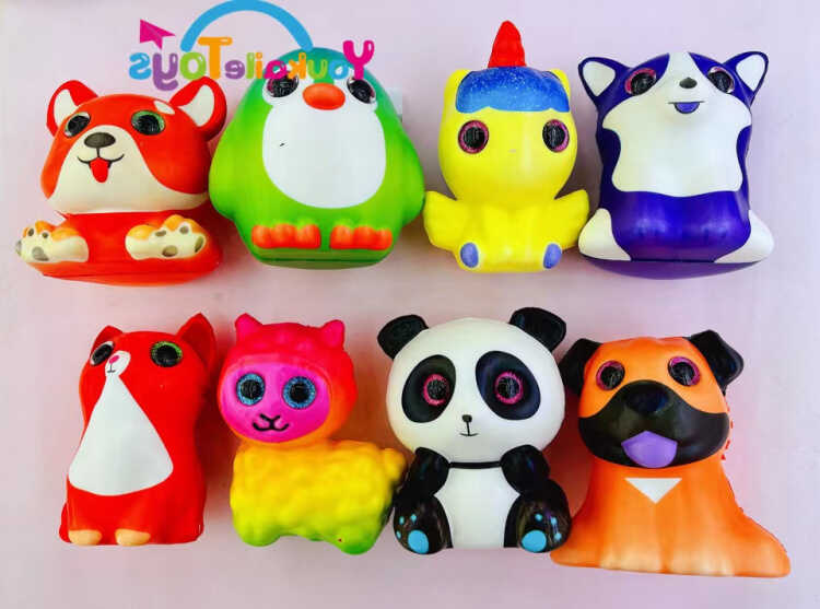 Антистрес-сквіш C 68908 (300) ЦІНА ЗА 1 ШТУКУ, пластикові очі, в пакеті, ВИДАЄТЬСЯ МІКС ВИДІВ