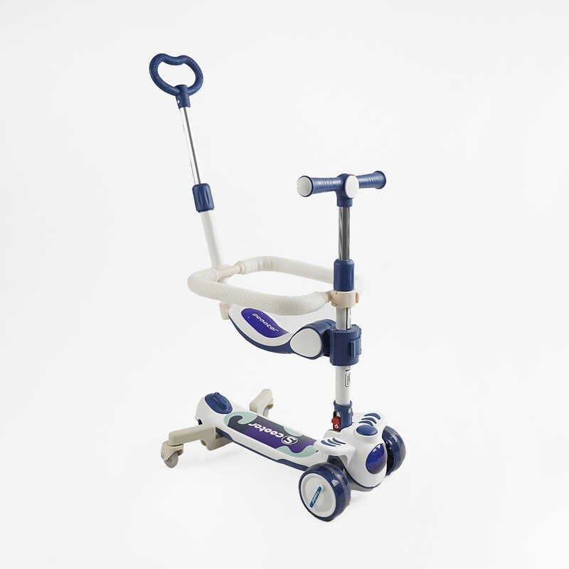 Самокат 5в1 "Skyper" RT-13409 (6) колеса PU125х40мм зі світлом, укр озвучування та підсвічування платформи, з ДОП. КОЛЕСАМИ, захисний бампер, в коробці